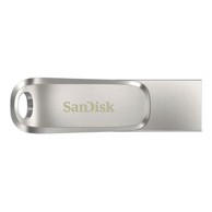 SANDISK Memorija Ultra Dual Drive Luxe USB-C 128GB SDDDC4-128G-G46, srebrna