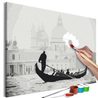 Slika za samostalno slikanje Black and White Venice 60x40