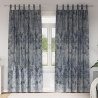 Gotove zavjese od baršuna  225x140 cm 2kom, srebrne