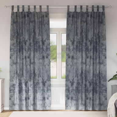 Gotove zavjese od baršuna 225x140 cm 2kom, srebrne