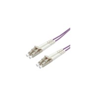 ROLINE VALUE Optički kabel, 50/125µm LC/LC Duplex, OM4, 2,0 m, ljubičasti