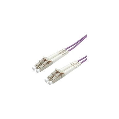 ROLINE VALUE Optički kabel, 50/125µm LC/LC Duplex, OM4, 2,0 m, ljubičasti