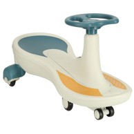 Auto svjetleći LED kotači s glazbom Wiggle Swing, 76 cm, plavo-bijeli, max 100 kg