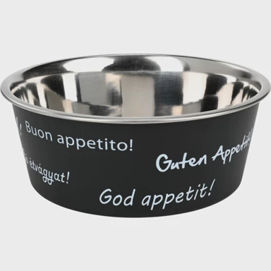 ANIONE Posuda Enjoy, metalna, crna, 350 ml