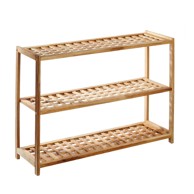 PREMIER HOUSEWARES Ormarić za cipele od punog oraha u prirodnoj boji 