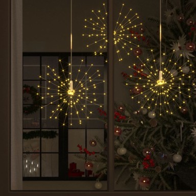 Božićno svjetlo Vatromet, 140 LED, 20 cm, toplo bijelo