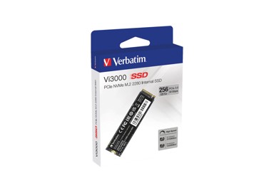 VERBATIM SSD Vi3000, 256 GB, M.2 NVMe PCIe Gen3x4