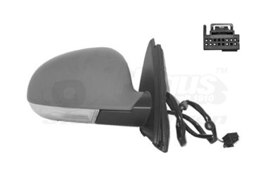 VAN WEZEL Retrovizor VW Jetta 05-10, desni, električni, grijani, žmigavac, Golf 5/6 karavan