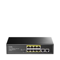 CUDY Switch FS1010PG, 10/100 Mbps, 10-port, 8 POE portova, crni