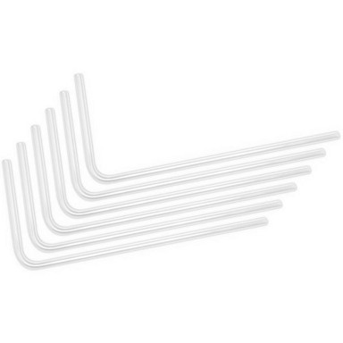 EKWB Cijev 90° EK-Loop Hard Tube, 16/12 mm akril, 80 cm, 6 komada