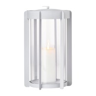 ZONE Svijetlo siva LED lanterna s USB (visina 35 cm) Firefly 