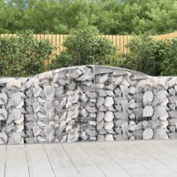 Lučne gabionske košare 8 kom 400x50x100/120cm pocinčano željezo