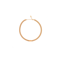 IMMACULATI Ogrlica Cuban Link N G, nehrđajući čelik, pozlata 18K