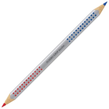 FABER-CASTELL Boja 110910 drvena jumbo grip, crvena/plava