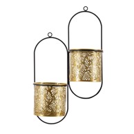 MAURO FERRETTI Metalni držač tegli za cvijeće ø 14 cm (visina 48 cm) Double Hong, metal, prirodna