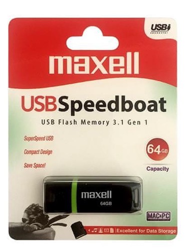 MAXELL USB memorija Speedboat, 64 GB, USB 3.1