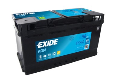 EXIDE Akumulator Start/Stop AGM Radial EK950/EK960 96ah D+ 35,3x17,5x19 (850a)