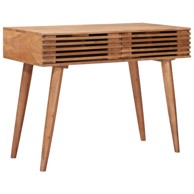 Stol s ladicama i pohranom, 100 x 48 x 76 cm, masivno drvo akacije i konstruirano drvo, prirodni