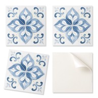 COLORAY Samoljepljive PVC pločice s cvjetnim uzorkom 4x50x50 cm