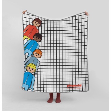 PLAYMOBIL Deka za bebe od mikrovlakana 130x130 cm Checkerboard