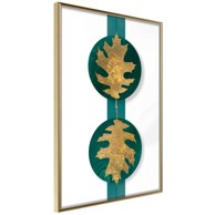 Poster Gilded Oak Leaves 20x30