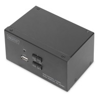 DIGITUS KVM-Switch 2-Port Dual-Display 4K, HDMI