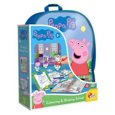LISCIANI Ruksak PEPPA PIG, sa setom za crtanje