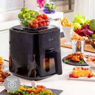 TAURUS Friteza na zrak AIR FRY DIG 360, crna, 2150 W, 7,5 L