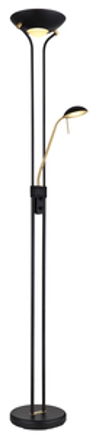 GLOBO LIGHTING Podna svjetiljka Leonas 25.5 cm LED, crna