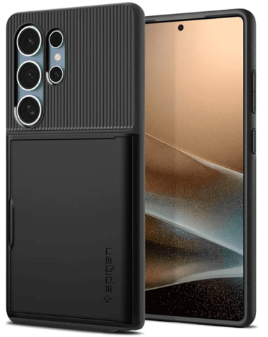 SPIGEN Maska Slim Armor CS, Galaxy S25 Ultra, crna