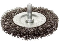 EXTOL CRAFT Rotacijska četka 17053, okrugla, 63 mm, valovita žica 0,3 mm, osovina 6 mm