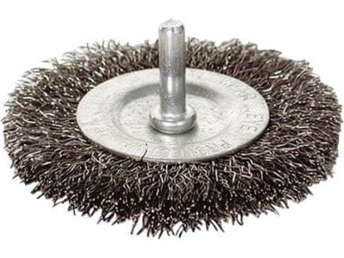 EXTOL CRAFT Rotacijska četka 17053, okrugla, 63 mm, valovita žica 0,3 mm, osovina 6 mm