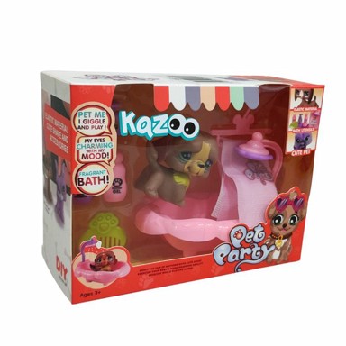 KAZOO Kolekcionarski psić Pet Party s setom za kupanje, model K-9001