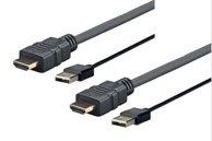 VIVOLINK 3 m HDMI USB Type-A kabelski adapter crne boje