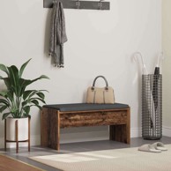 Klupa za hodnik s jastukom 80 x 38 x 46 cm staro drvo