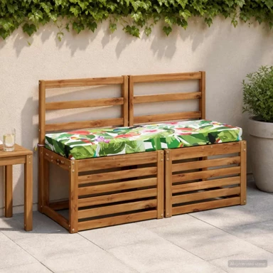 Jastučići za klupu Soest 2 kom 120 x 40 x 8 cm od poliestera, šareni