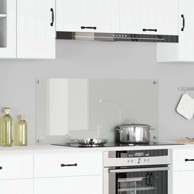 Kuhinjska obloga prozirna 110x50x0,6 cm temperirano staklo