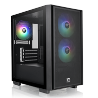 THERMALTAKE Kućište Versa H16 TG ARGB, midi, crno 