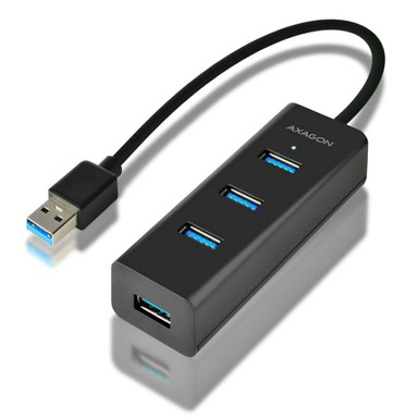AXAGON USB hub HUE-S2B USB-A-Hub, 4x USB 3.0, vanjsko napajanje - 30 cm HUE-S2B