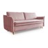 MIUFORM Svijetlo ružičasta sklopiva sofa 225 cm Charming Charlie, 225x90x85 cm