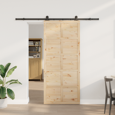 Klizna vrata 90x208 cm masivna borovina