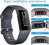 TPU remen za Fitbit Charge 3/4, veličina S, crno-bijeli, 2 kom.