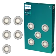 PHILIPS Peridot ugradbena svjetiljka okrugla 7w gu10 nikal 5pk