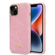 GUESS Zaštitna maska GUHCP14SHGCRHP, za iPhone 14, ružičasta, uzorak zmijske kože