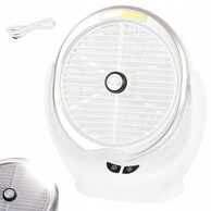 VERKGROUP Stolni ventilator LED COB, USB, bežični, bijeli