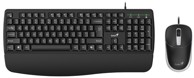 GENIUS Komplet tipkovnica i miš KM-123 31330013404, žični, crna
