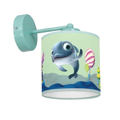 Zidna lampa Delphinka Finka, 1xE27