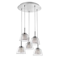 NOVA LUCE Visilica Boccali G9, IP20 NL1300301305, krom i prozirna