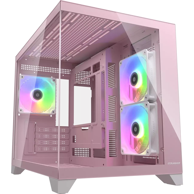 COUGAR Kućište CGR-2QA6P-RGB Mini Tower, 2x 120 mm + 1x 120 mm ventilator, ružičasta