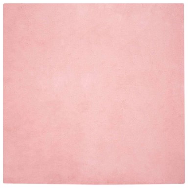 Tepih od umjetnog krzna zeca 160 x 160 cm, poliester, ružičasti